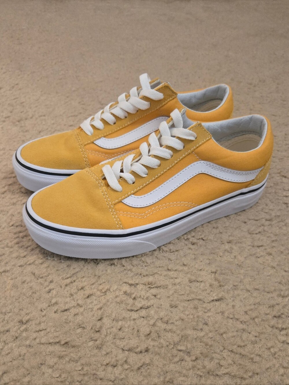 NEW Vans Old Skool Low Top Sneakers - Yellow Sz 6.5